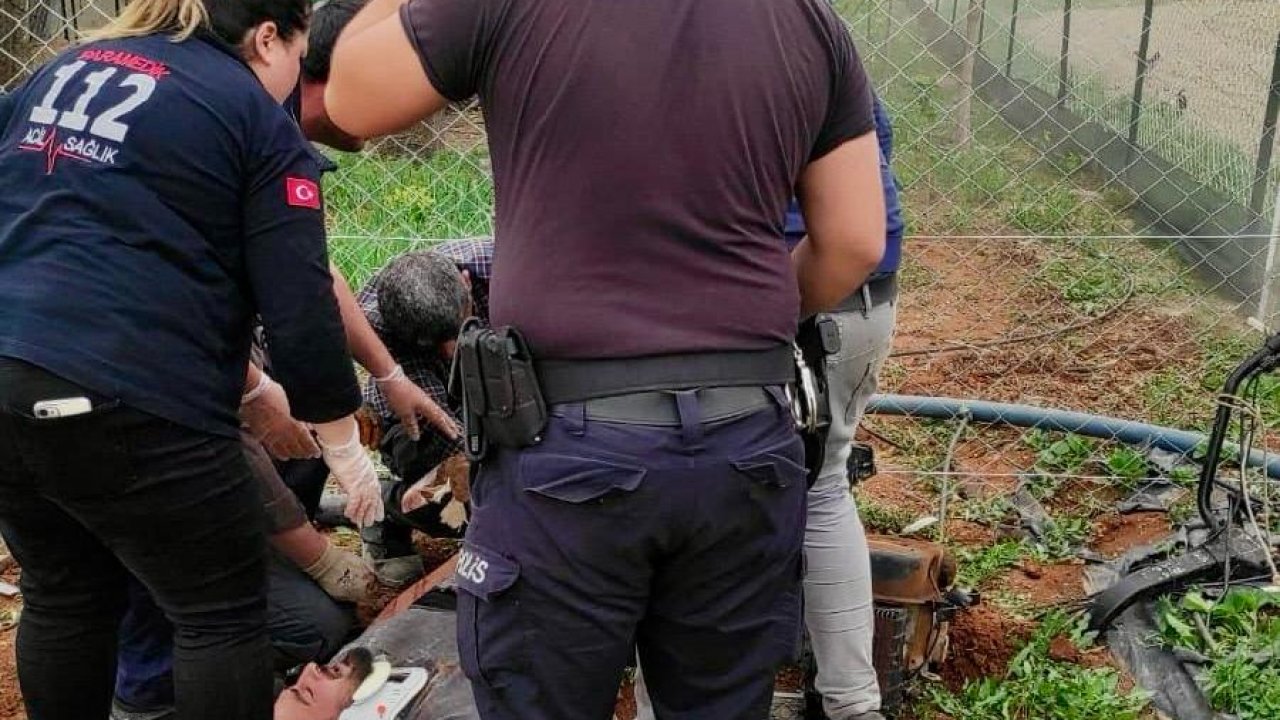 Kahramanmaraş’ta bahçe kazarken bacağını parçaladı!