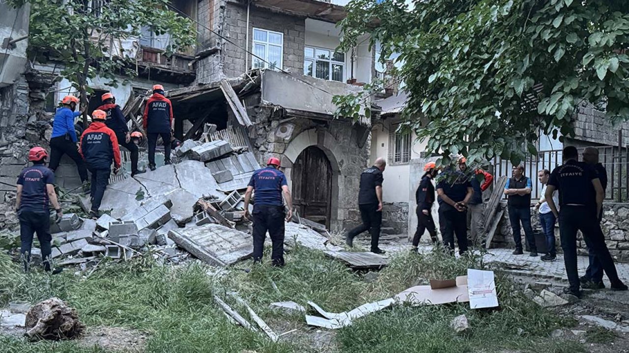 Kahramanmaraş'ta çöken bina korku saçtı! Ekipler seferber oldu!