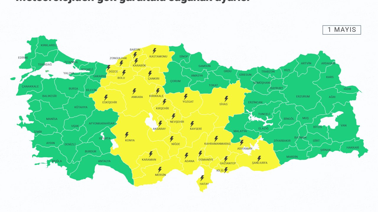 Meteoroloji’den Kahramanmaraş için sarı alarm!