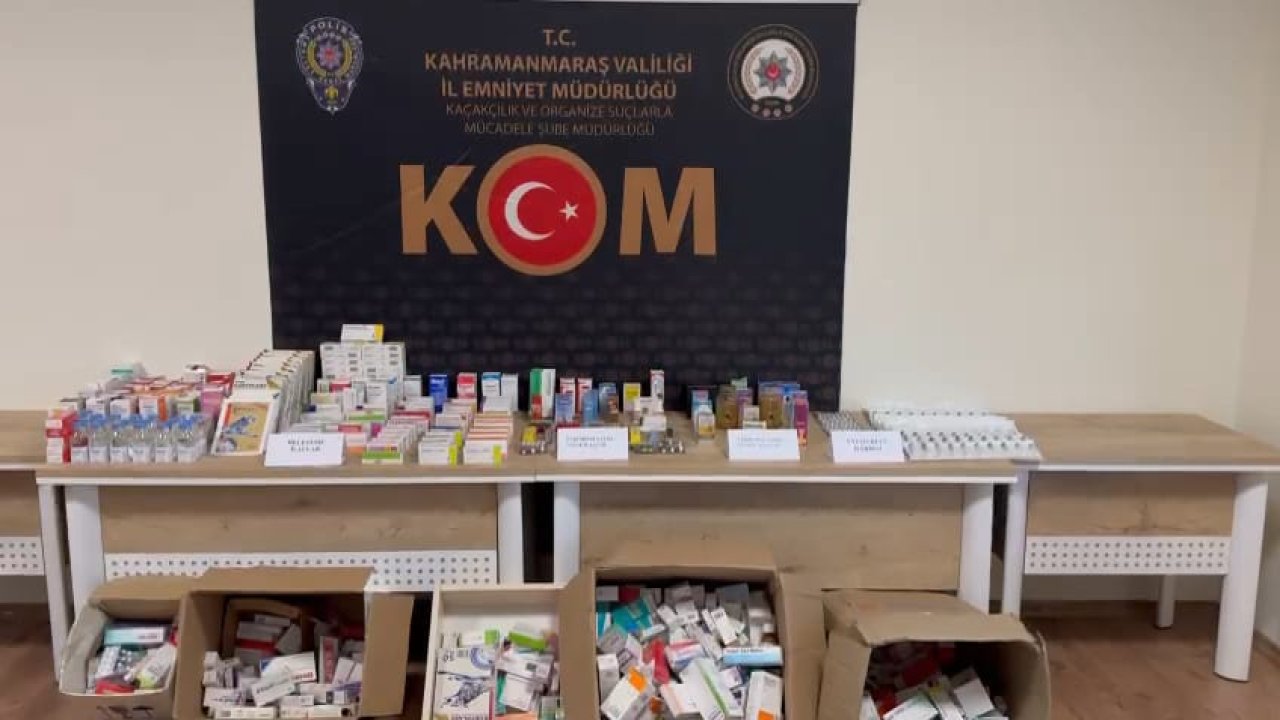 Kahramanmaraş’ta ilaç kaçakçılığı operasyonu! Üç gözaltı!
