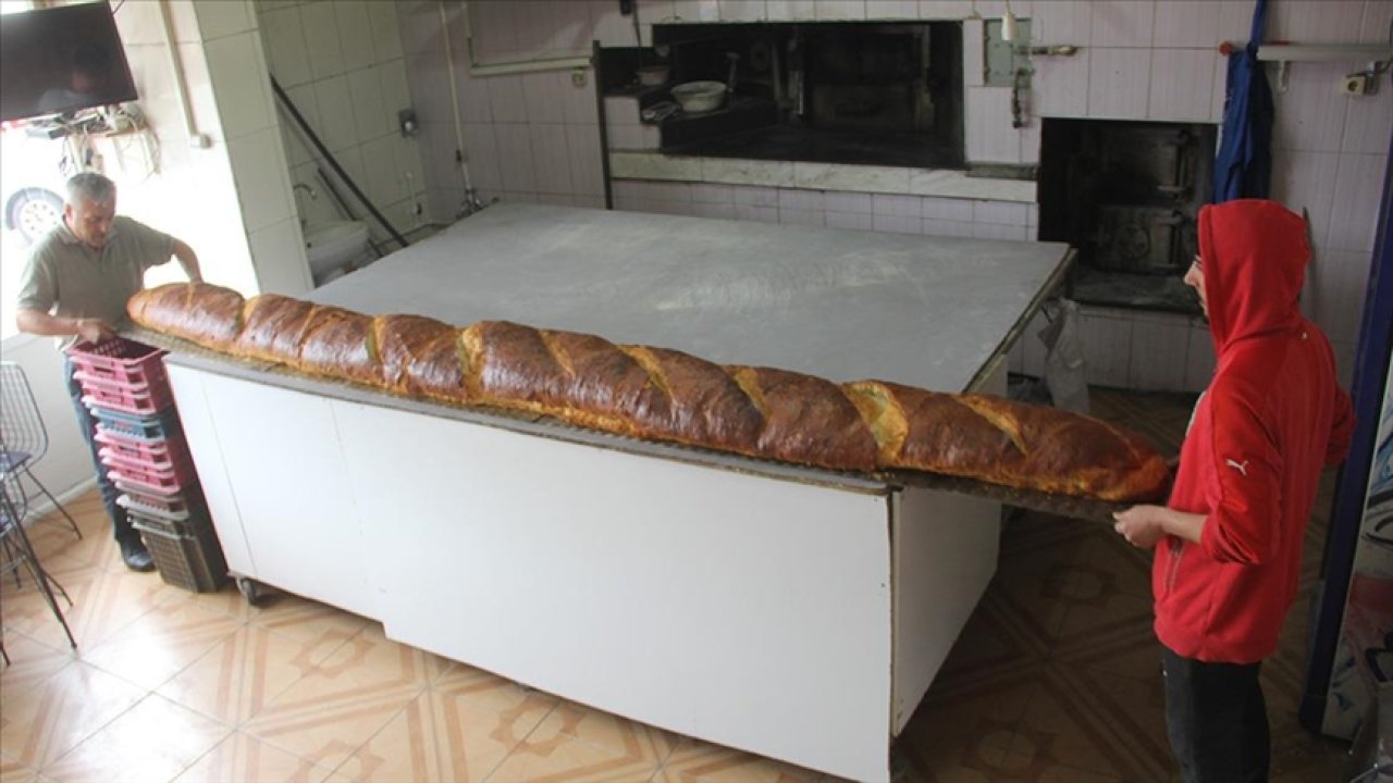 3 metrelik ekmek 10 gün taze kalıyor!