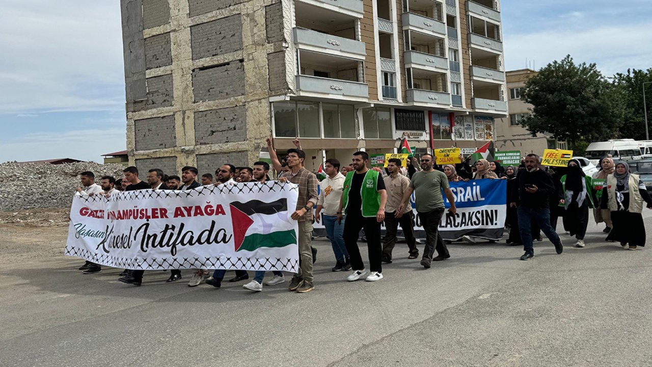 Kahramanmaraş'ta İsrail protestosu!