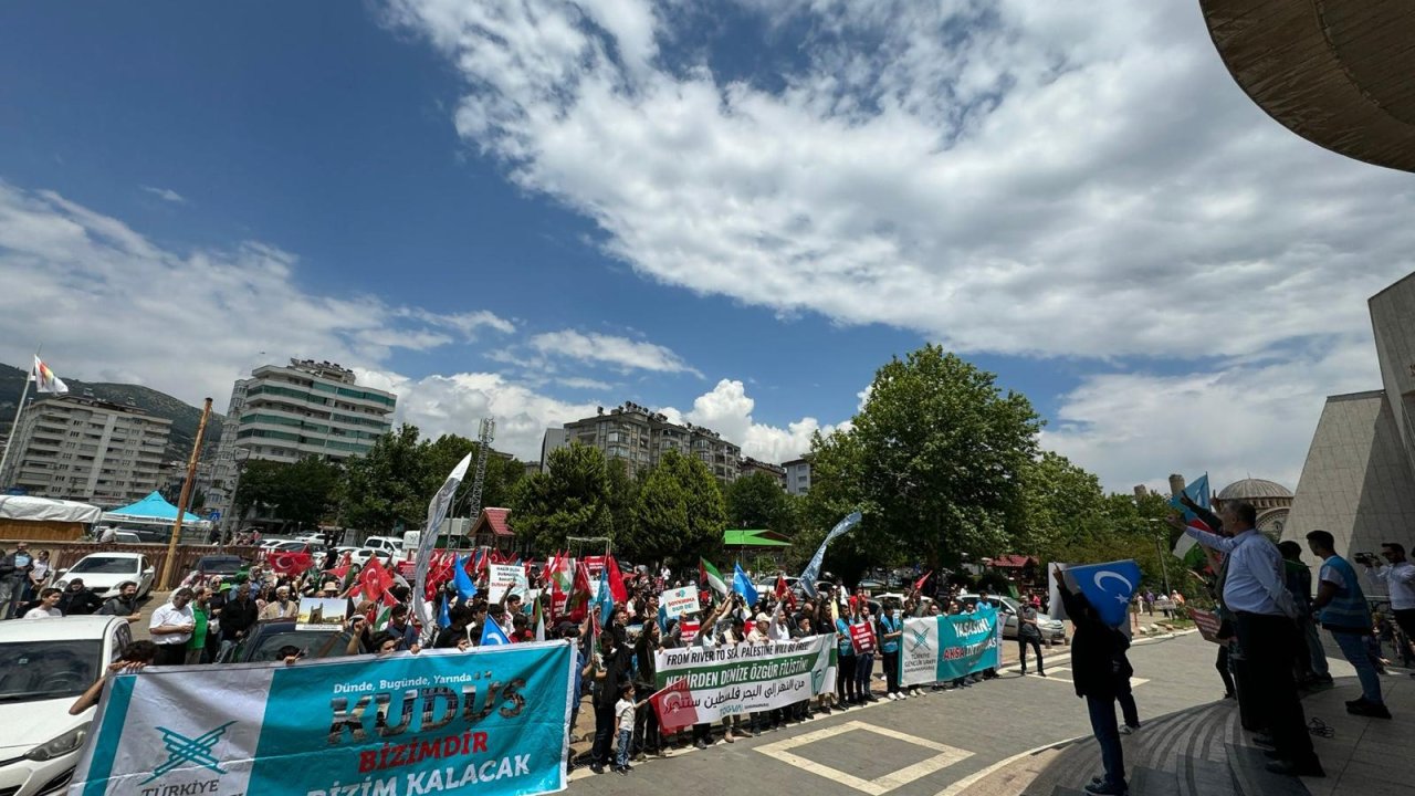 TÜGVA Kahramanmaraş, Gazze İçin Yürüdü: "İsrail Filistinlilere Soykırım Yapıyor"