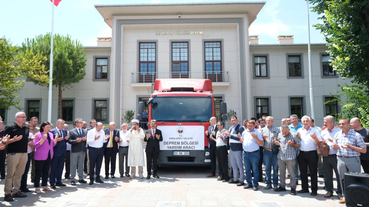Kırklareli'nden deprem bölgesine 7 ton kavurma ve peynir!