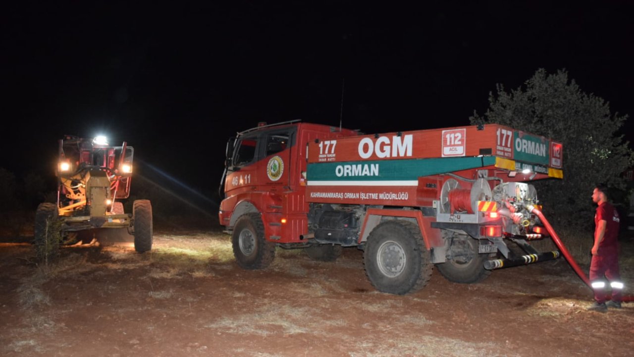 Kahramanmaraş'ta çıkan orman yangını söndürüldü!