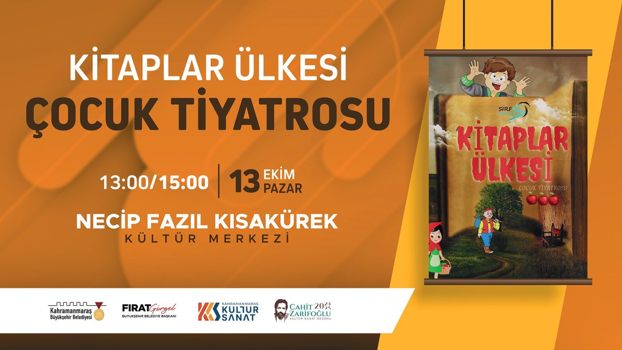 “Kitaplar Ülkesi” Kahramanmaraşlı çocukları Çağırıyor!