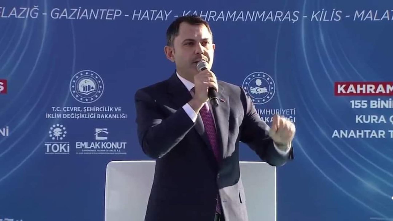 Bakan Kurum Kahramanmaraş’ta 200 bin konut için tarih verdi!