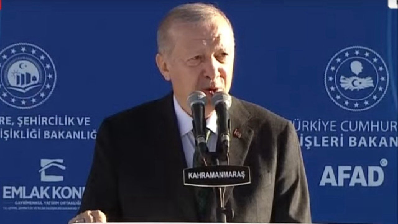 Cumhurbaşkanı Erdoğan Kahramanmaraş'ta konuşuyor! “Maraşlı kardeşlerimize mahcup olmayacağız”