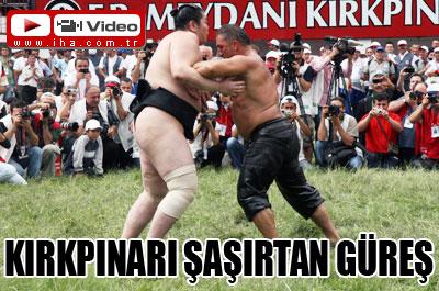 Kırkpınarı şaşırtan güreş