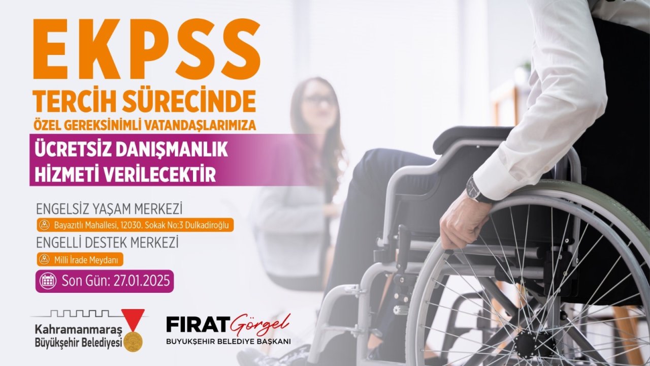 Kahramanmaraş’ta EKPSS desteği!