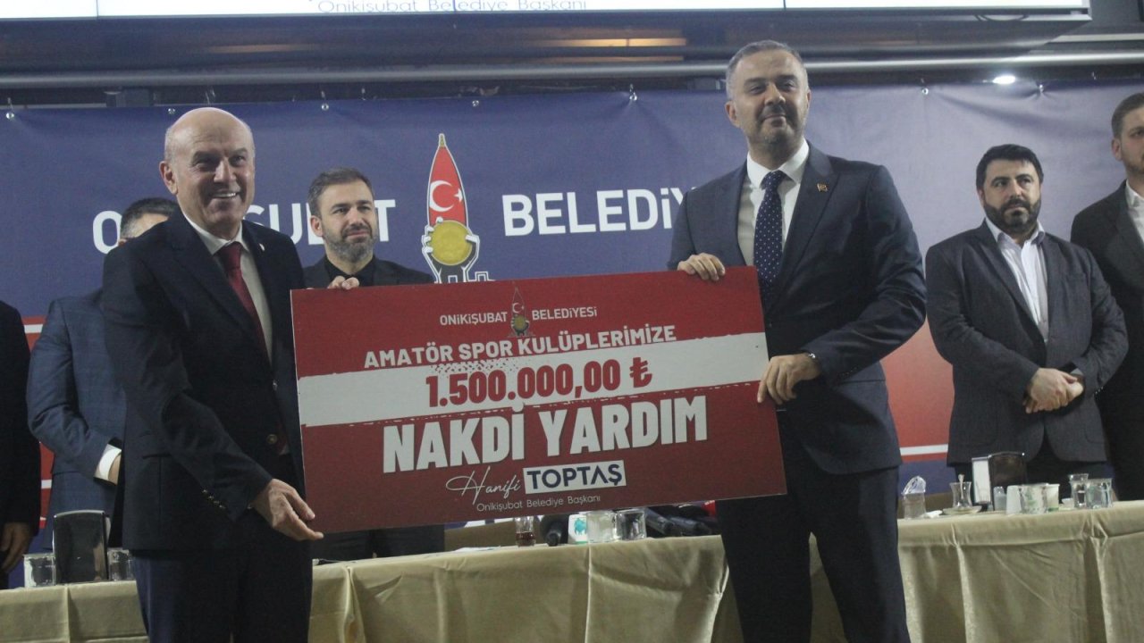 Onikişubat Belediyesi’nden Amatör Spor Kulüplerine 1.500.000 TL Destek!