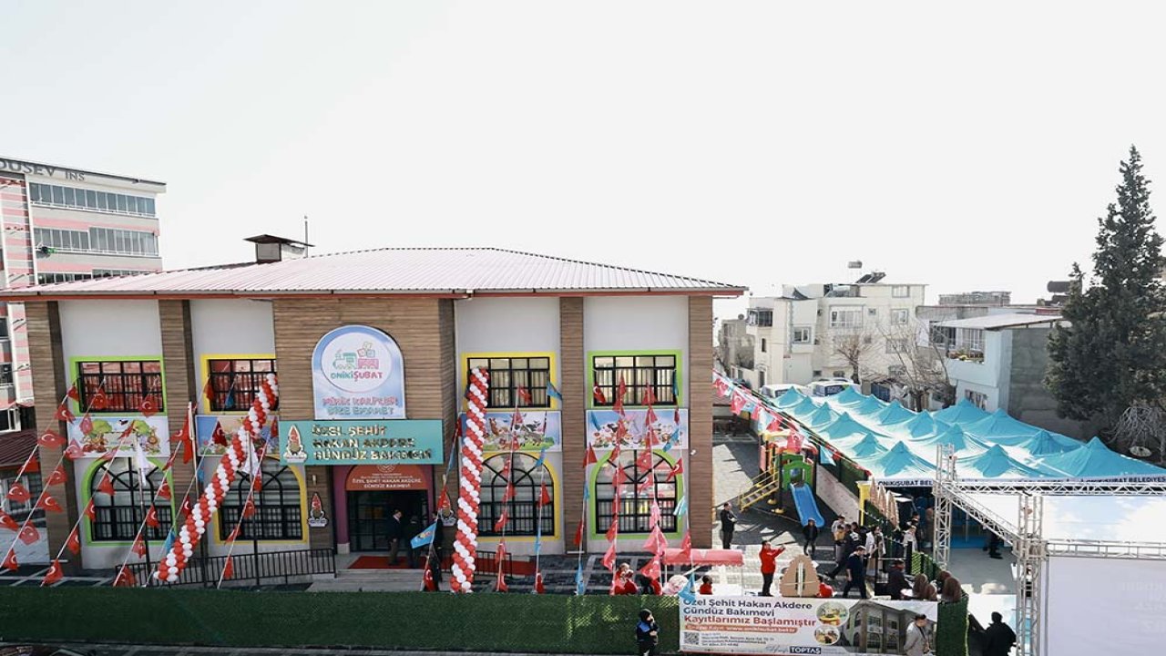 Kahramanmaraş'ta Onikişubat Belediyesi Şehit Hakan Akdere Gündüz Bakımevi Açıldı