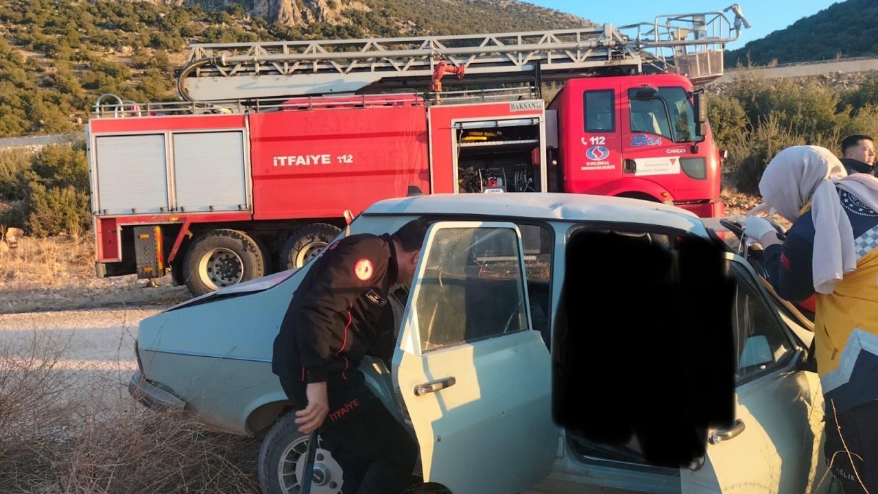 Kahramanmaraş Pazarcık’ta trafik kazası: 1 ölü 1 yaralı