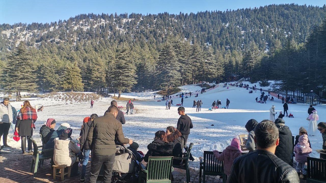 Başkonuş Yaylası’nda Kış Turizmi Yoğunluğu!