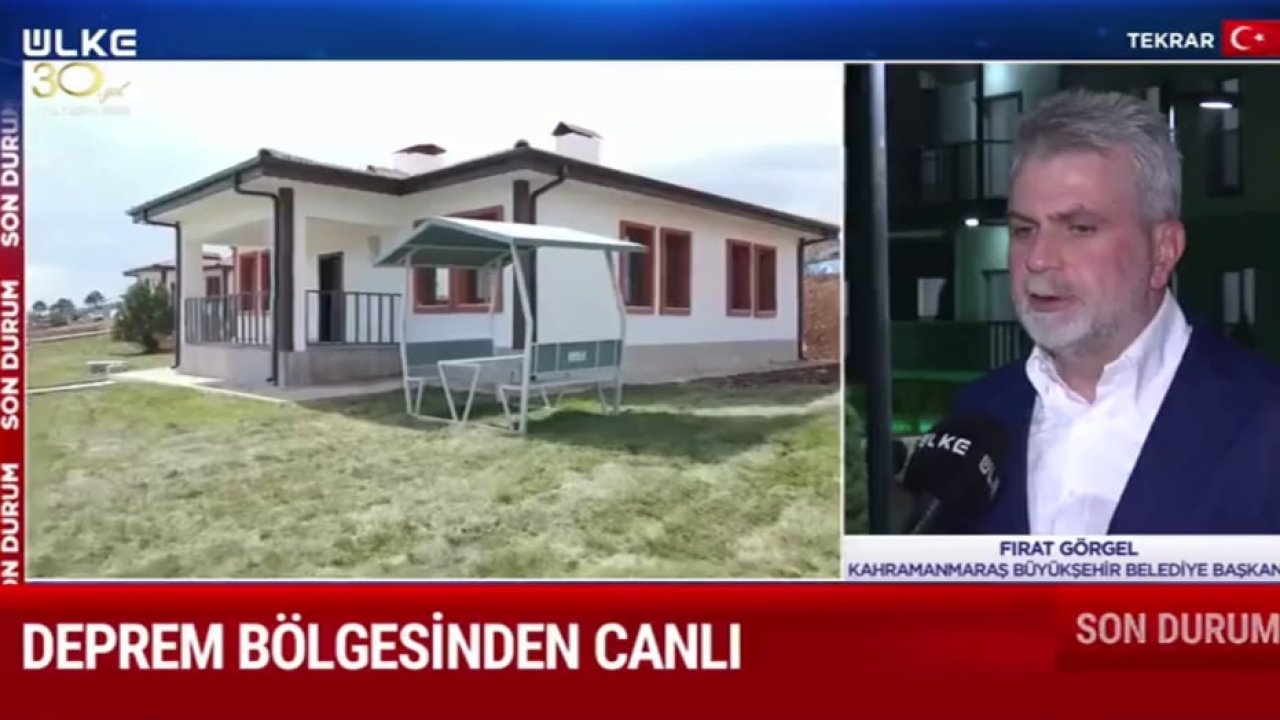 Başkan Görgel “Yıl Sonuna Kadar Tüm Vatandaşlar Kalıcı Konut ve İş Yerlerine Kavuşacak”