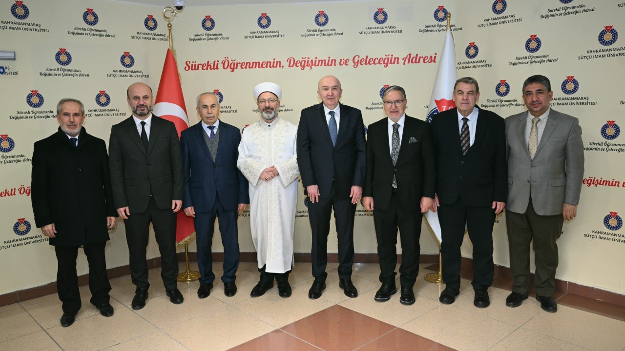 Diyanet İşleri Başkanı Erbaş KSÜ Rektörü Yasım’ı Ziyaret Etti!