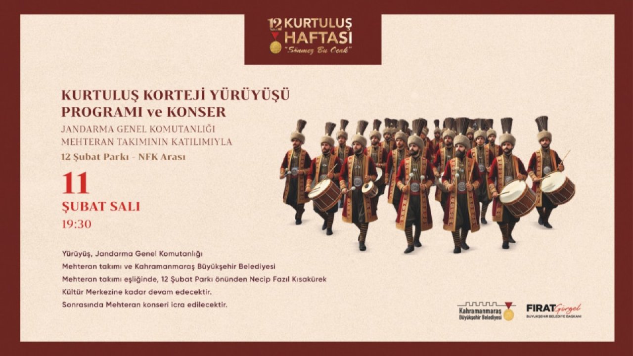 Kurtuluş Coşkusu Salı Günü Kortej Yürüyüşü ve Mehteran Konseriyle Sürecek!