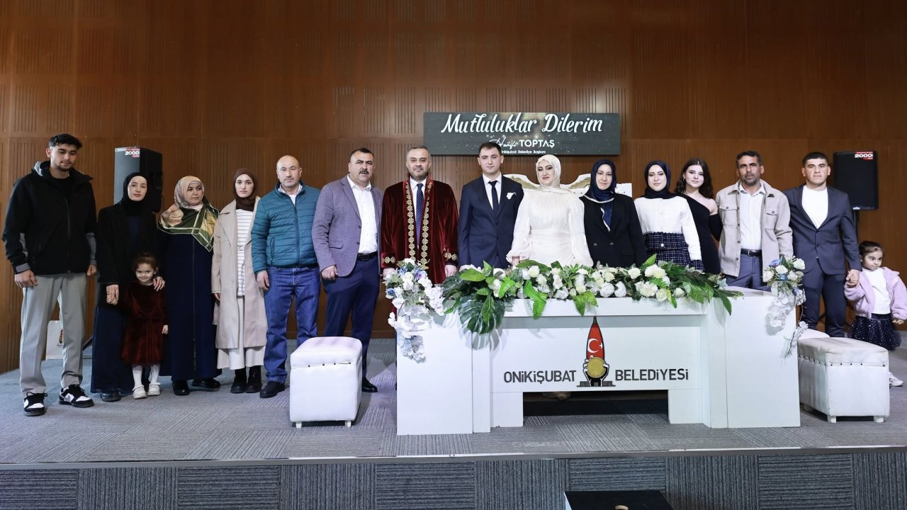 Onikişubat Belediyesi’nden 14 Şubat’a Özel Toplu Nikah Töreni!