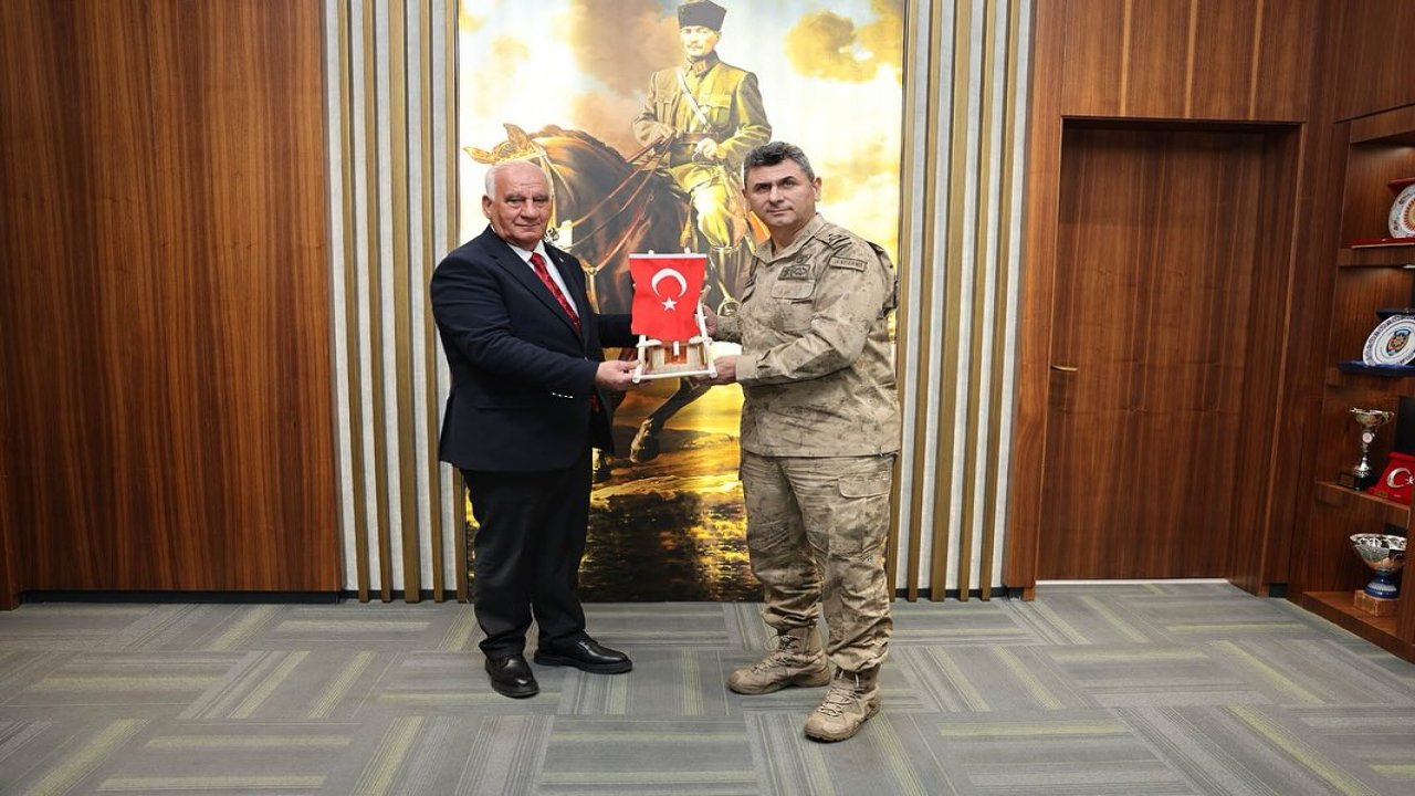 Göksun Belediye Başkanı Selim Cüce, İl Jandarma Komutanı Tuğgeneral Ali Gemalmaz’ı Ağırladı