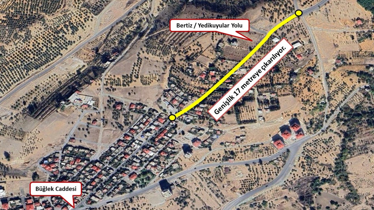 Kahramanmaraş’ta Yedikuyular başlangıç yolu 17 metreye çıkıyor!