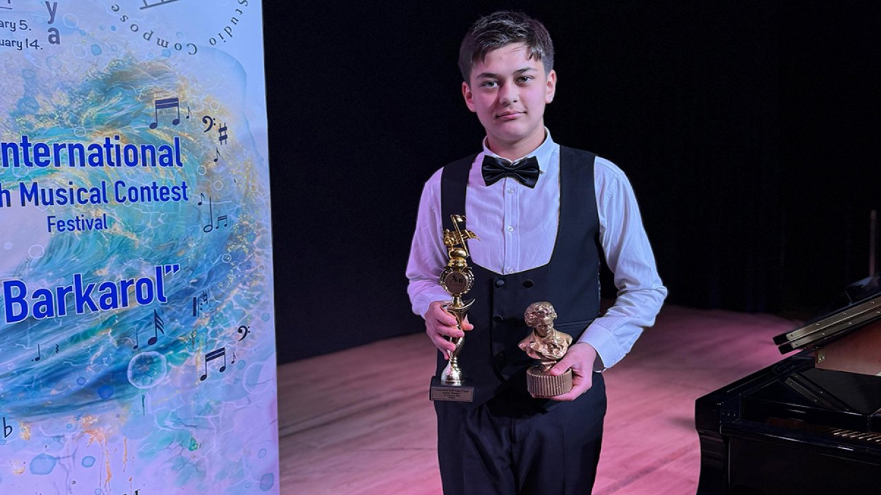 SANKO Okulları Öğrencisi Piyano yarışmasında birinci oldu