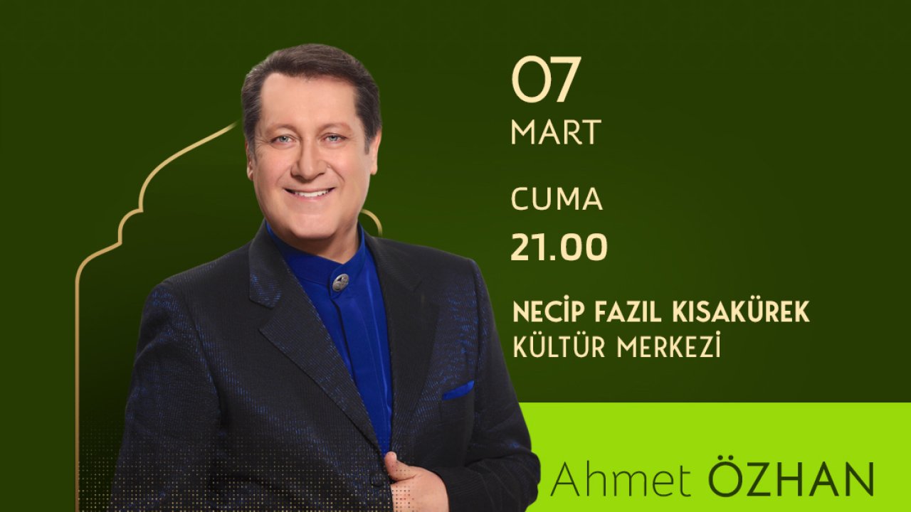 Ahmet Özhan Kahramanmaraş’a geliyor!