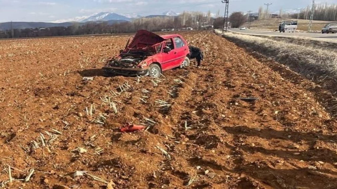 Afşin'de otomobil takla attı! 3 yaralı