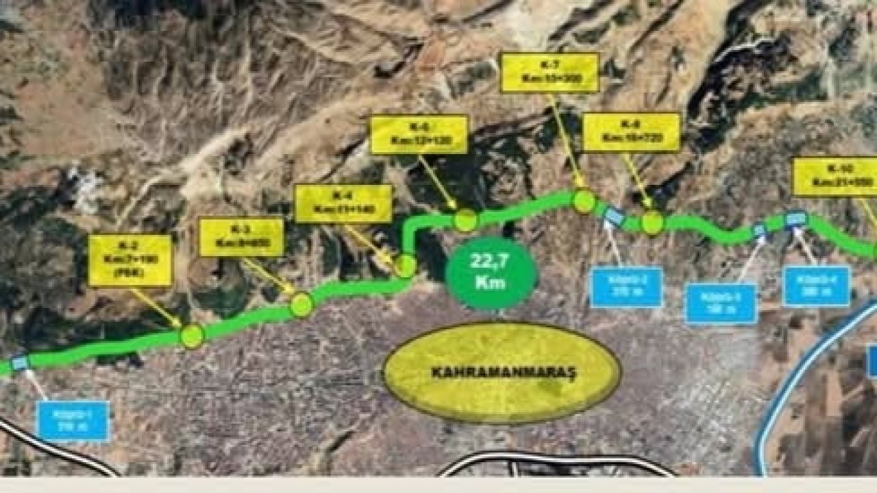 Kahramanmaraş Kuzey Çevre Yolu 2025 Yatırım Programına Alındı!