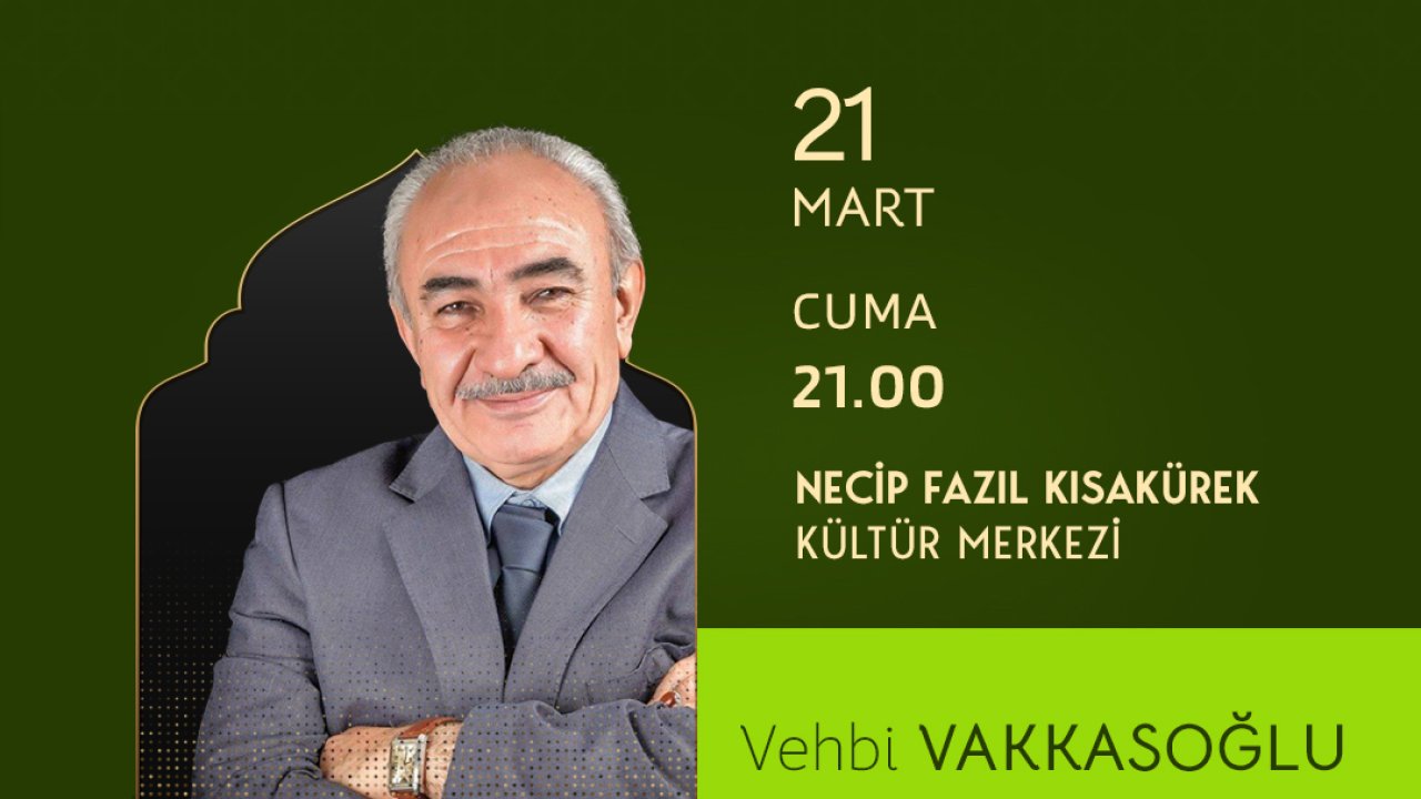 Vakkasoğlu, NFK’da Edebiyatseverlere Seslenecek!