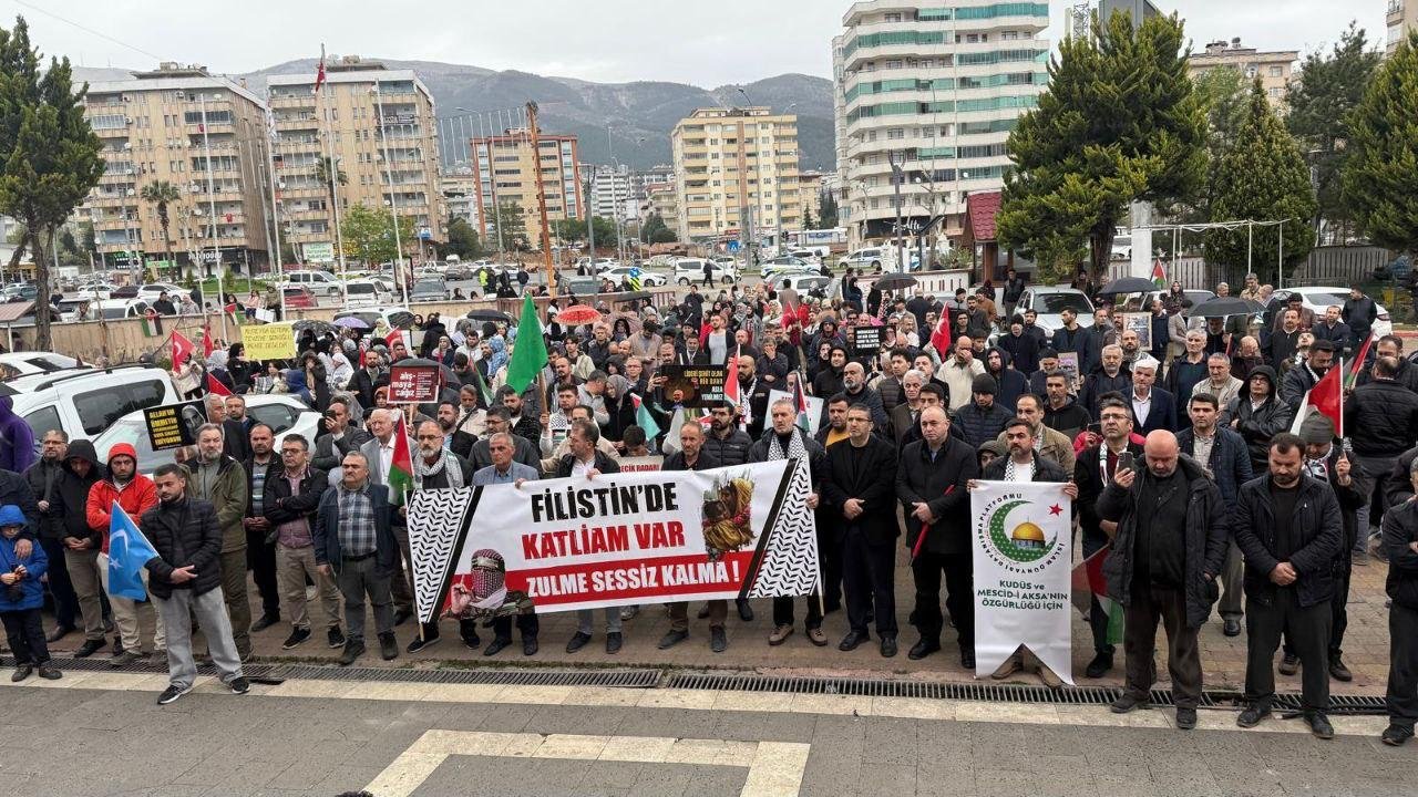Kahramanmaraş’ta Gazze'ye Destek Mitingi Düzenlendi!