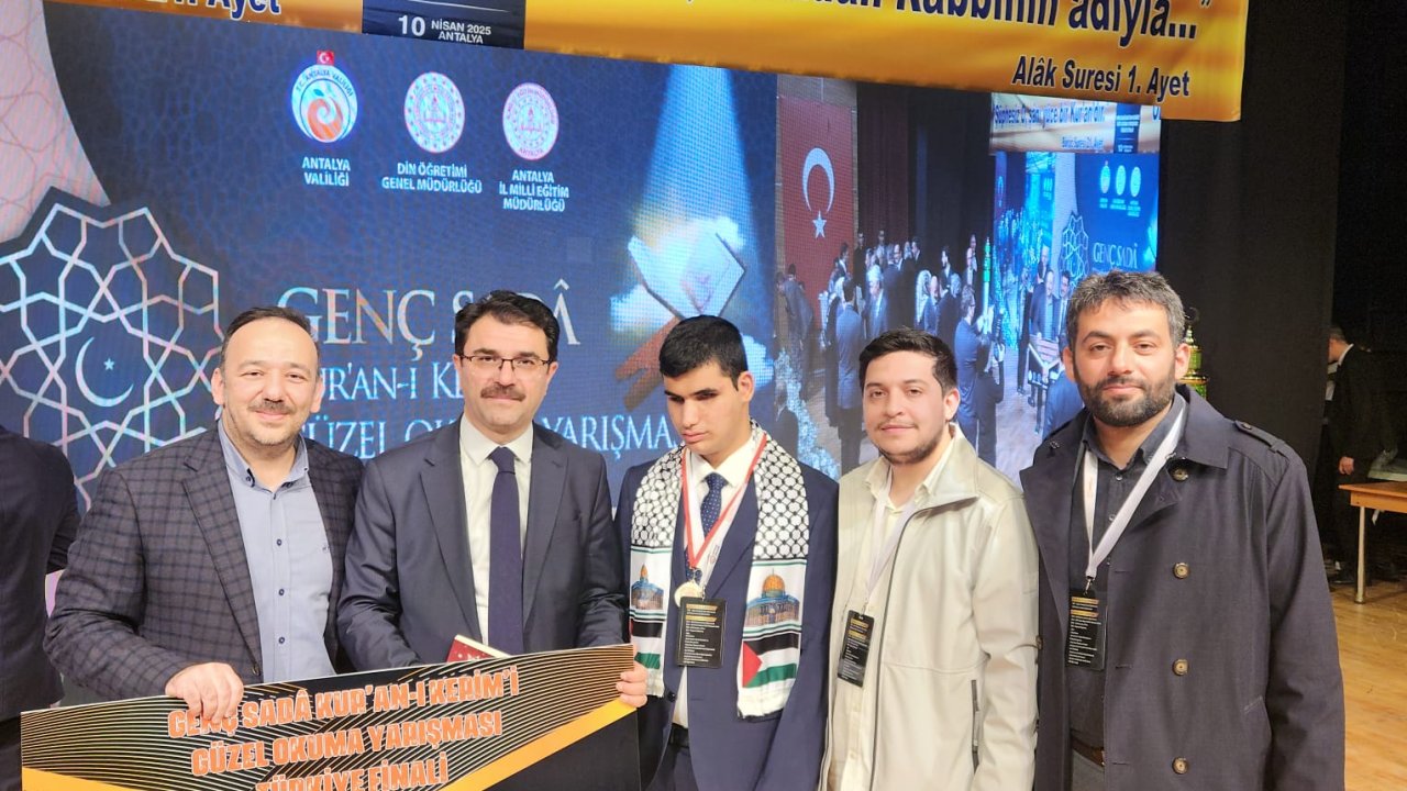 Kur’an-ı Güzel Okuma Yarışmasında Kahramanmaraşlı öğrenci birinci oldu!
