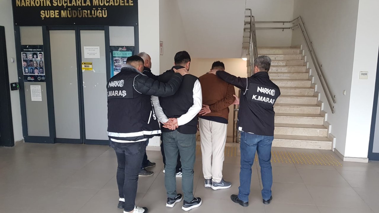 Kahramanmaraş'ta Uyuşturucu Madde Ticareti Şüphelisi 3 Kişi Yakalandı