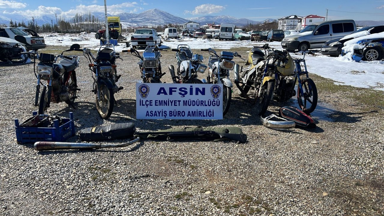 Afşin’de Operasyon! 7 Motosikletle yakalandılar