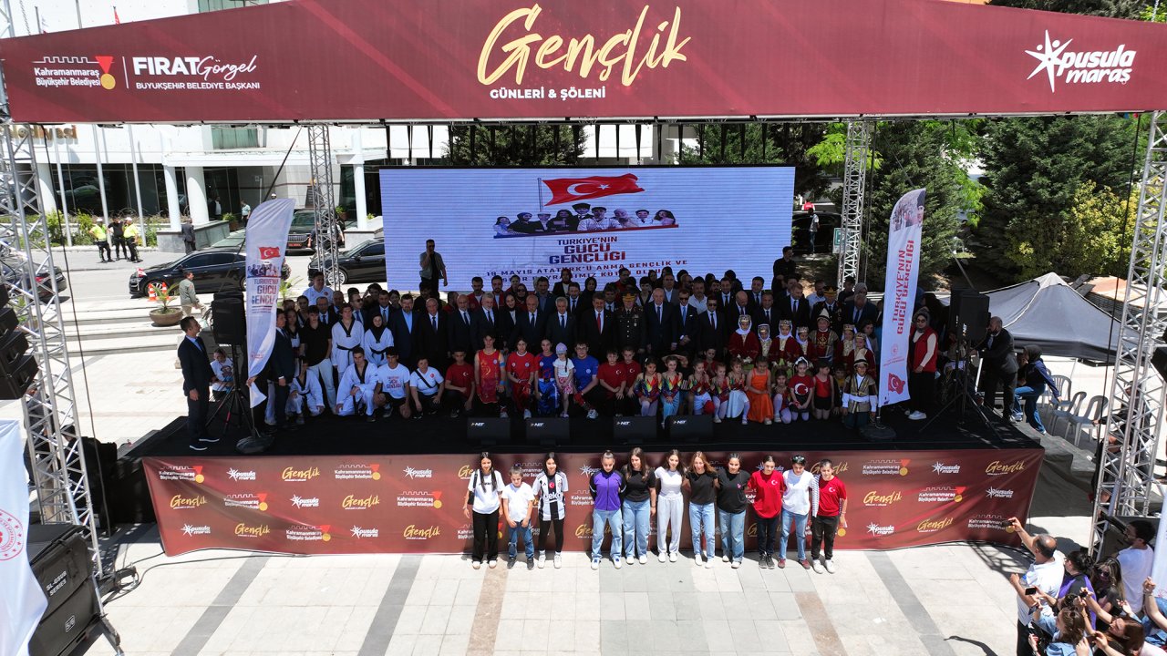 Atatürk’ü Anma, Gençlik ve Spor Bayramı Kahramanmaraş’ta Coşkuyla Kutlandı!