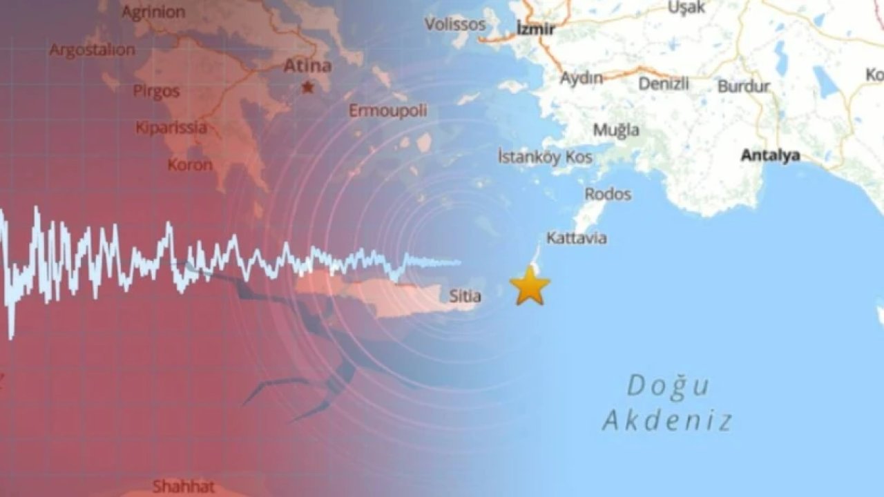 Marmaris’te 5.8 büyüklüğünde deprem!