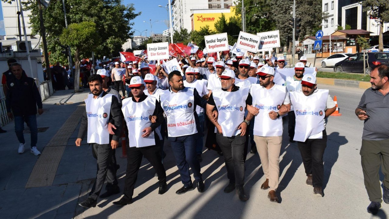 Pazarcık’ta işçiler eylem yaptı!