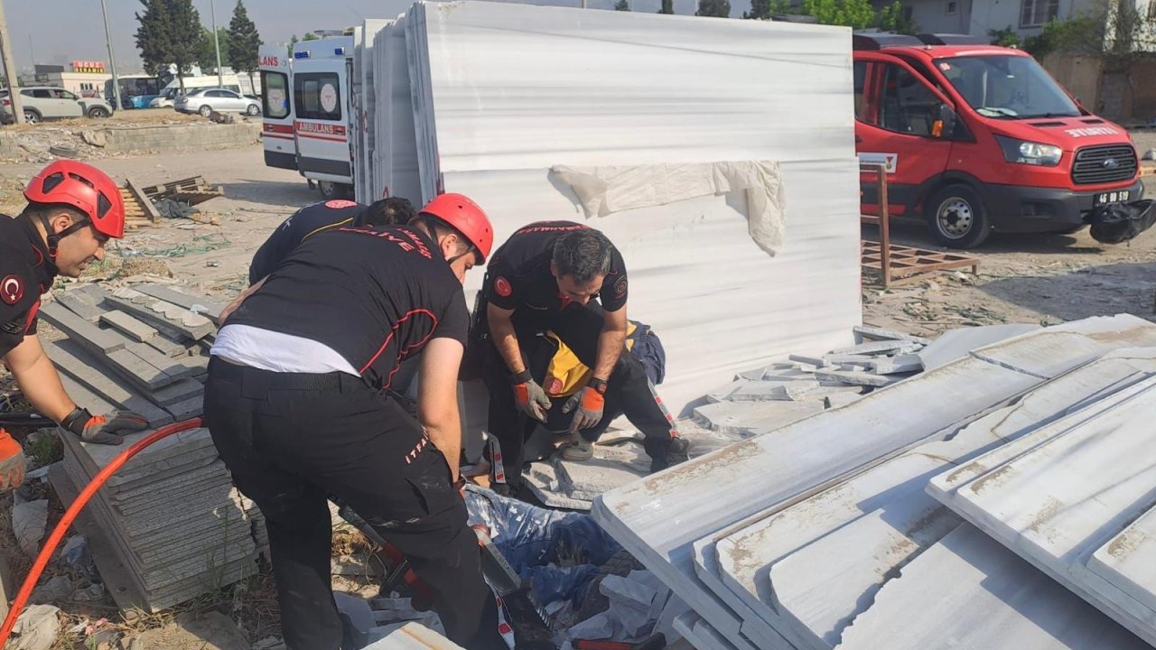 Kahramanmaraş’ta iş kazası: 2 yaralı!