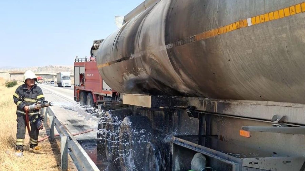 Kahramanmaraş’ta Tanker Yangını Korkuttu!