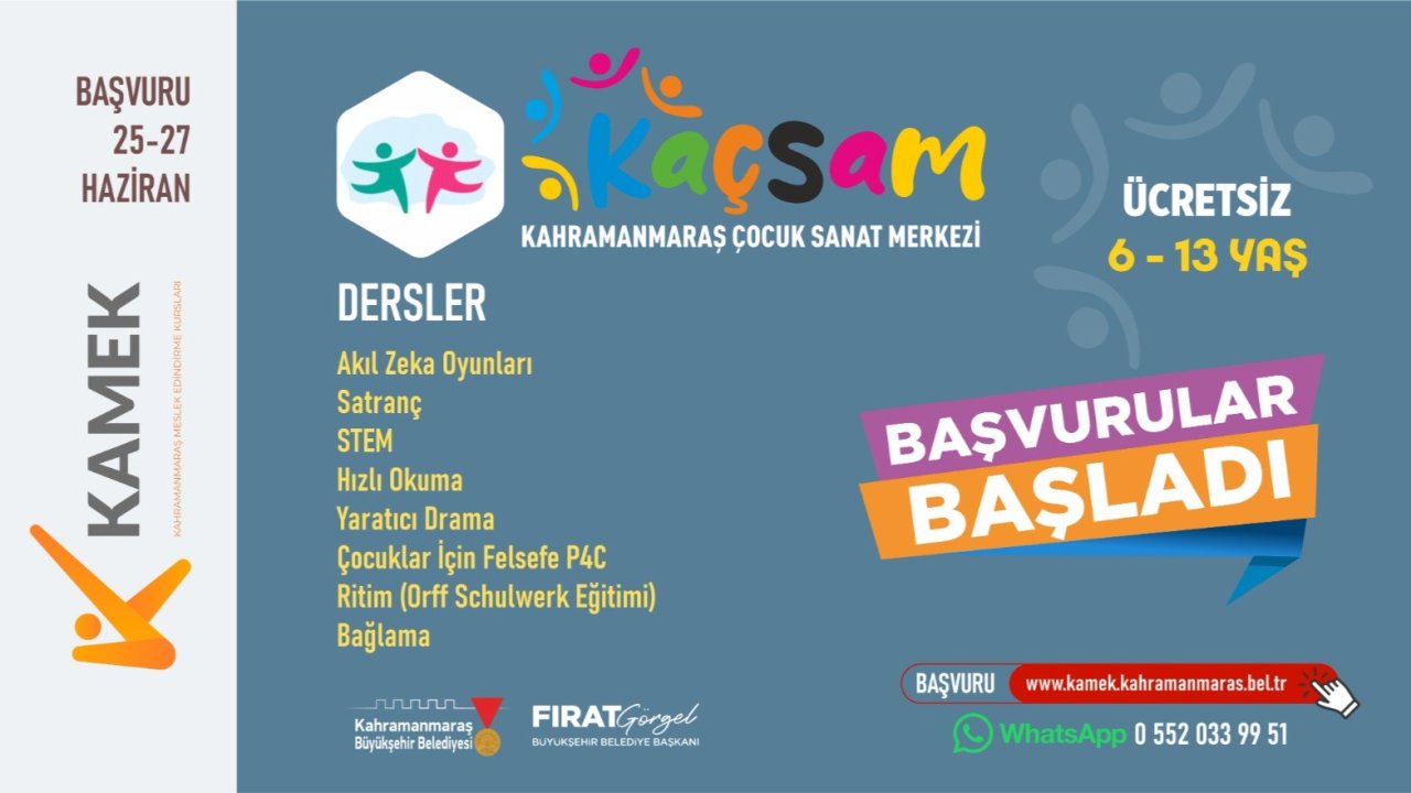 Haydi Çocuklar, Yaz Tatilini KAÇSAM’da Değerlendirmeye!