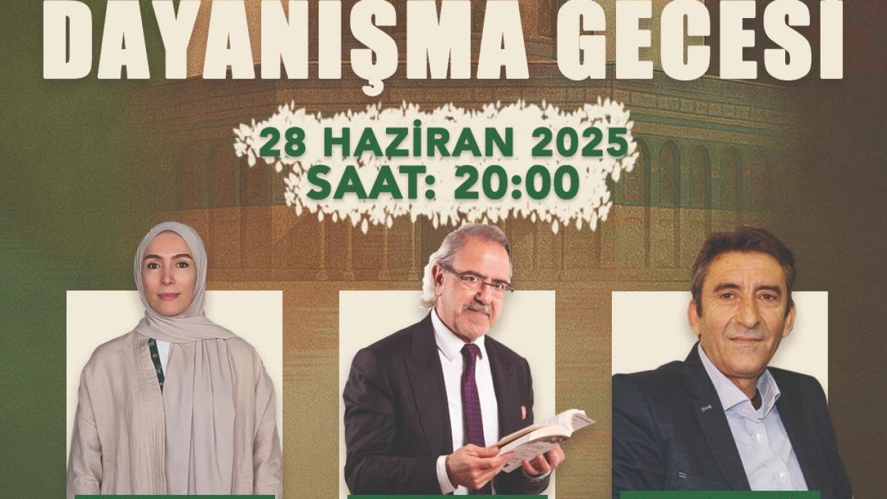Filistin Davasına Sahip Çıkma Zamanı: Dulkadiroğlu’nda Anlamlı Dayanışma Gecesi