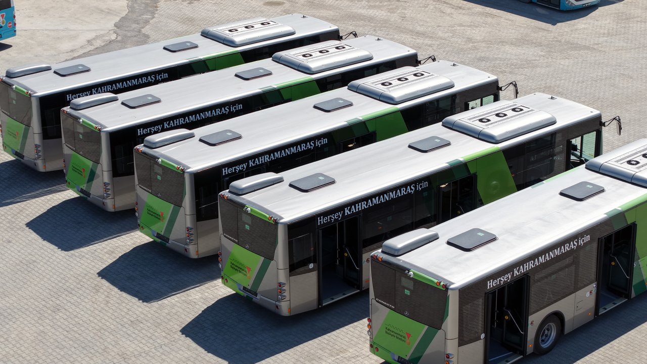 Kahramanmaraş'ta ‘Yeşil Ulaşım’ Hamlesine 5 Yeni Otobüs Daha Katıldı
