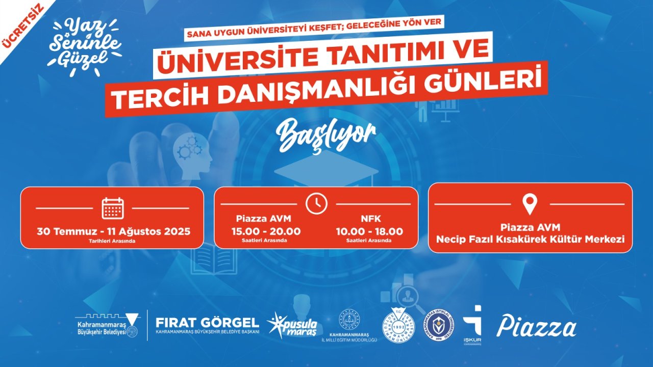 Kahramanmaraş’ta Üniversite Adaylarına Rehberlik Desteği!