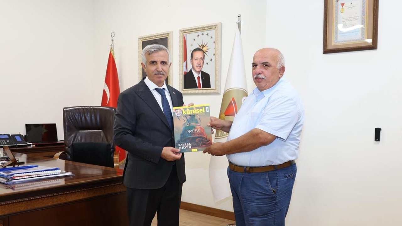 Küresel Medya Dergisi Vali Ünlüer’e Takdim Edildi!