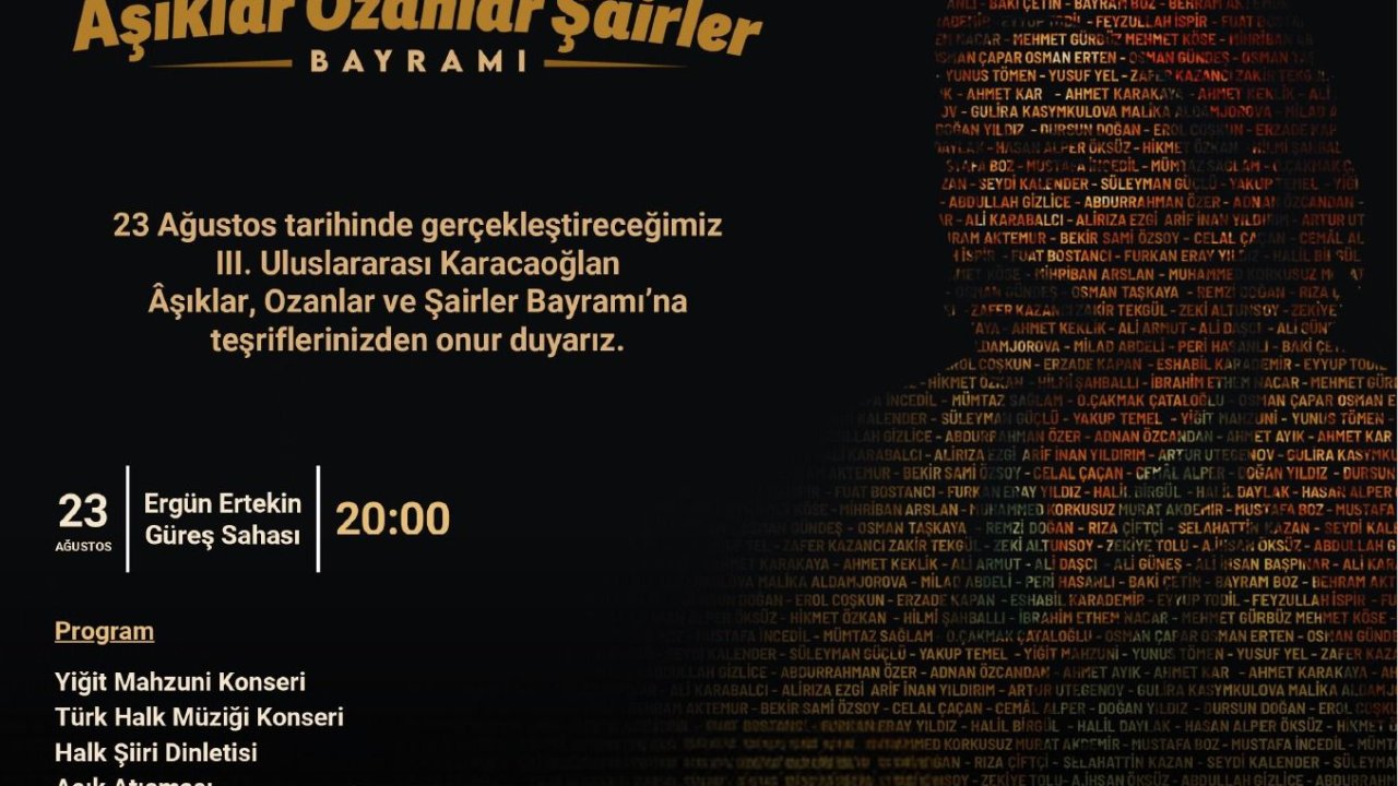 Afşinde Âşıklar, Ozanlar ve Şairler Bayramı Coşkusu!