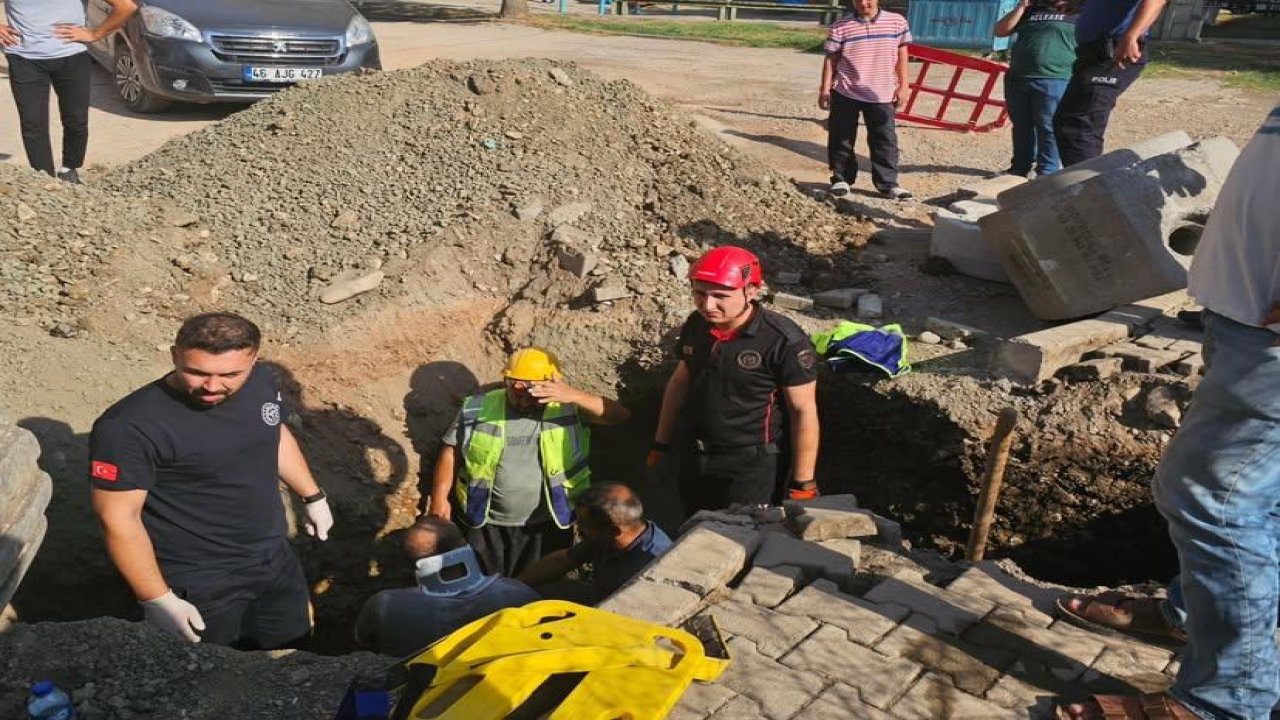 Kahramanmaraş’ta işçi göçük altında kaldı!