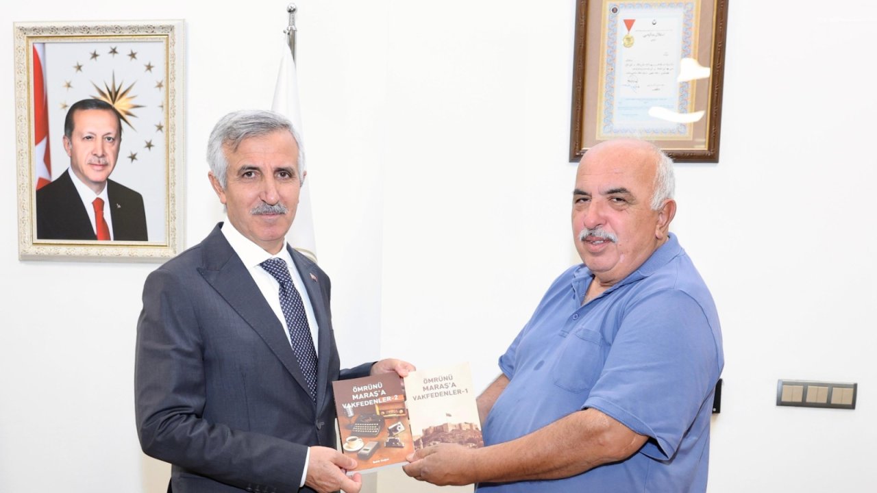 “Ömrünü Maraş’a Vakfedenler” Kitabı Vali Mükerrem Ünlüer’e Takdim Edildi