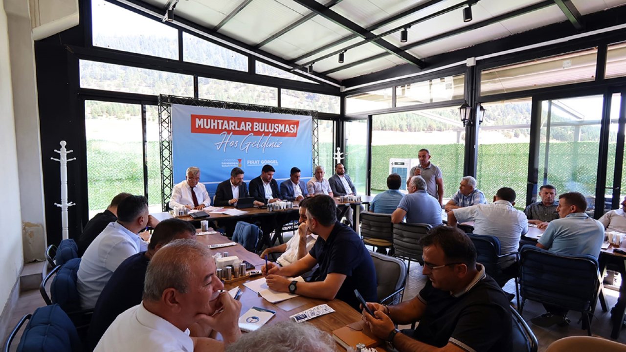 Göksun’da Büyükşehir’in yatırım ve projeleri masaya yatırıldı!