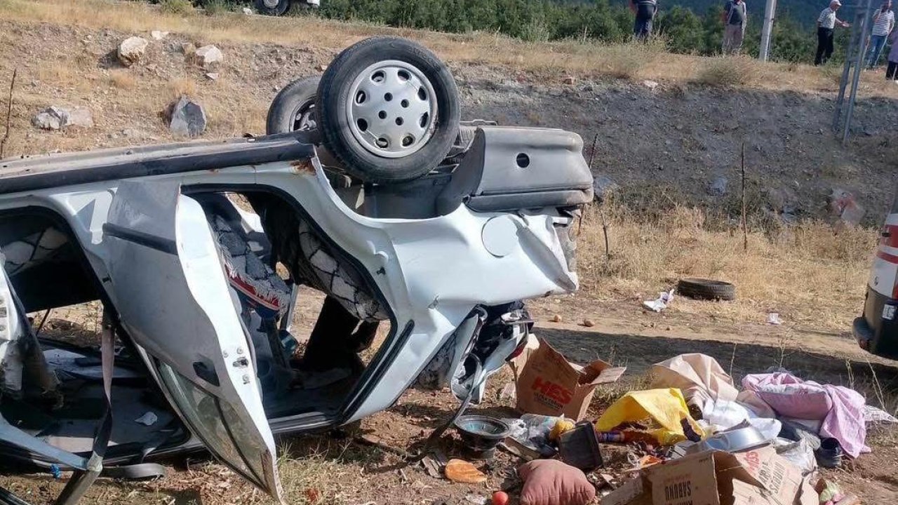 Kahramanmaraş’ta otomobil takla attı! 1 ölü 1 yaralı