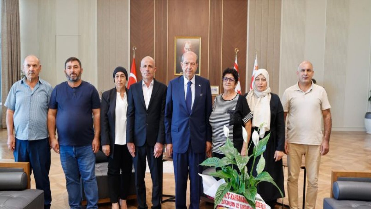 Cumhurbaşkanı Ersin Tatar, KKTC Kahramanmaraş Edeler Yardımlaşma ve Dayanışma Derneğini kabul etti
