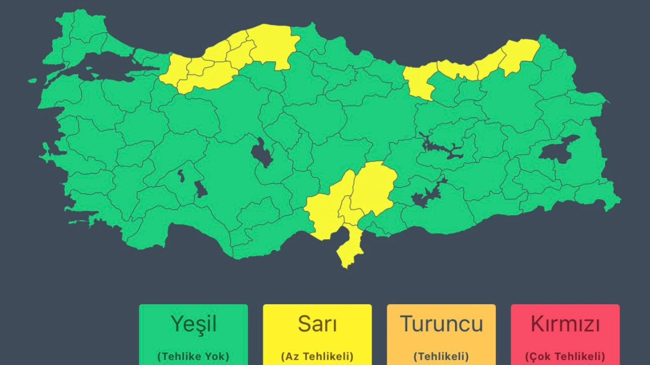 Meteoroloji’den Kahramanmaraş İçin Sarı Kod Uyarısı